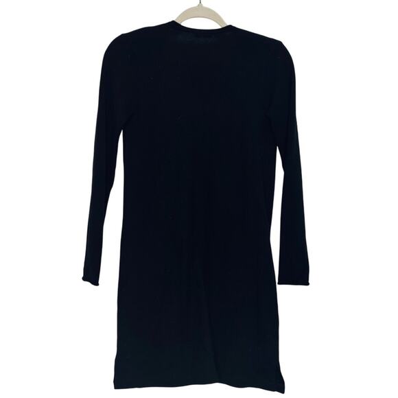 J. McLaughlin 100% Cashmere Long Open Front Duster Cardigan in Black Size XS - Picture 3 of 5